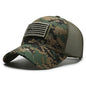 Casquette de Baseball Camouflage drapeau américain pour hommes, tactique respirante en plein air, chapeau à visière d'alpinisme réglable et élégant