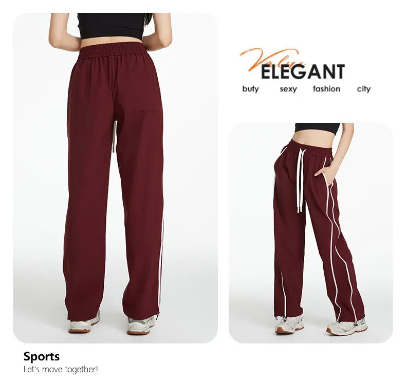 Pantalon de sport pour femmes en été Cool coupe-vent en plein air alpinisme ample décontracté pantalon à jambes larges pantalon de Protection solaire