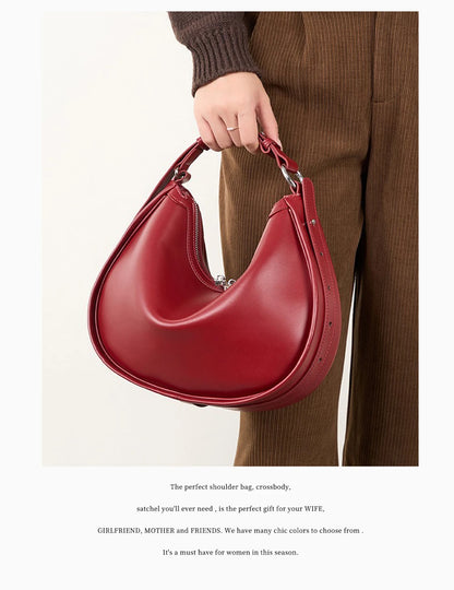 Zency Premium en cuir véritable femmes Sac à main de luxe Hobo Sac grande capacité mode épaule Bolsa pour femme amant fille cadeau Sac