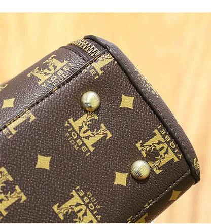 Sac à bandoulière imprimé de luxe pour femme, design de mode, accessoires en métal, marque initiée, sac à main féminin