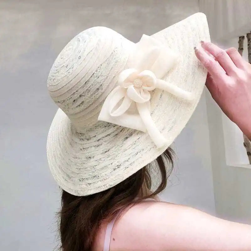 Chapeaux pour femmes en été, chapeaux de plage, sorties en bord de mer, revêtement du visage, protection solaire, chapeaux de soleil à large bord, chapeaux de soleil pliables