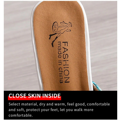 Pantoufles d'Été à Talons Épais pour Femme, Chaussures de Haute Qualité, Parka Ouverte, Décontractées, Grande Taille