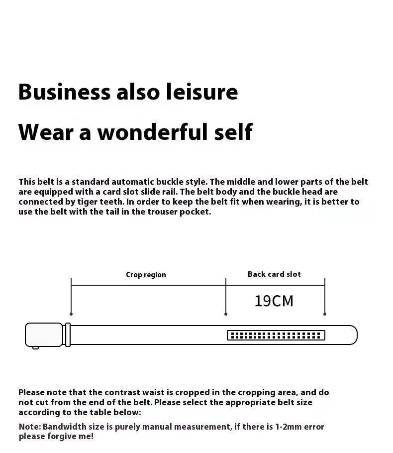 OYIFAN hommes ceinture en cuir véritable ceinture pour hommes ceintures automatiques ceinture réglable ceintures d'affaires