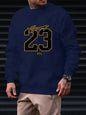 23 USA Art lettre Design homme vêtements Style de rue polaire sweats automne décontracté sweats à capuche à la mode col rond pulls