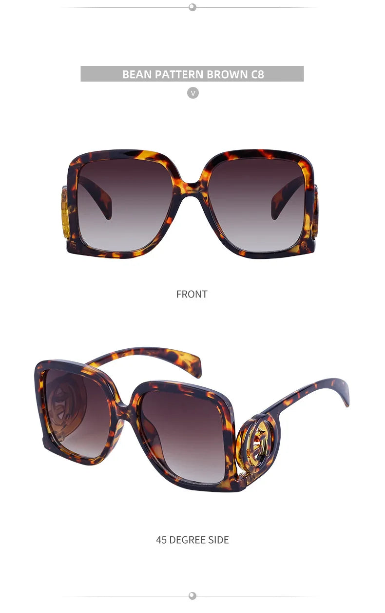 Nouvelles lunettes de soleil pour femmes rétro mode lunettes de soleil polygonales épissage couleur bloquée lunettes Design de luxe Uv400