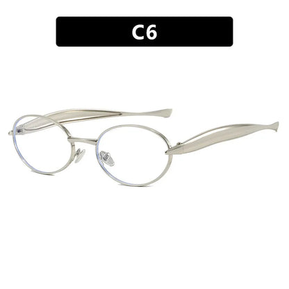 Lunettes de soleil rondes et épaisses en métal pour femmes, monture ronde et épaisse, Style célèbre, décontractées, Protection UV400