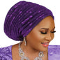 Turban Plissé pour Femme, Cravate de Sauna, ixde Mariage Africain, Nigeria, 2025