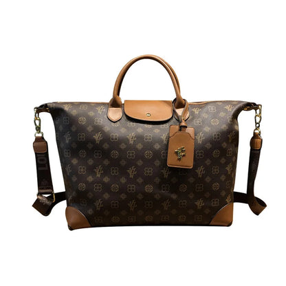 Sacs pour femmes authentiques de grande capacité de Hong Kong, sacs fourre-tout à la mode, en cuir véritable, sacs de voyage à bandoulière populaires.