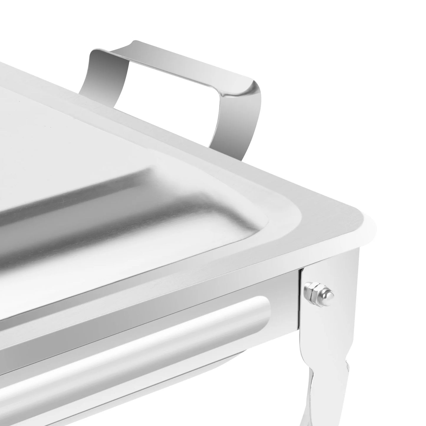 Réchaud/couvercle en acier inoxydable 6L, récipient chauffant pour Catering, Buffet de fête, poêle carré en libre-Service