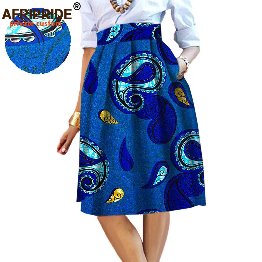 2025 été Original Style africain vêtement jupe Midi pour les femmes privé personnalisé de haute qualité Batik coton Femmal vêtements A 722704