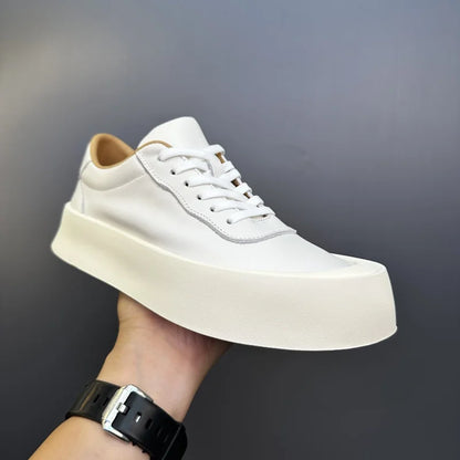 DOYUTIG-Chaussures de planche en cuir véritable pour hommes, baskets à semelle optique coordonnante, chaussures décontractées, rétro vintage, printemps et automne, SGHousex, nouveau