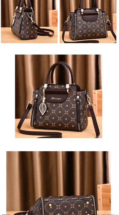 Sac à main à bandoulière alertes onale imprimé pour femme, sac à main à la mode, grande capacité, initié, rétro classique, urbain, nouveau