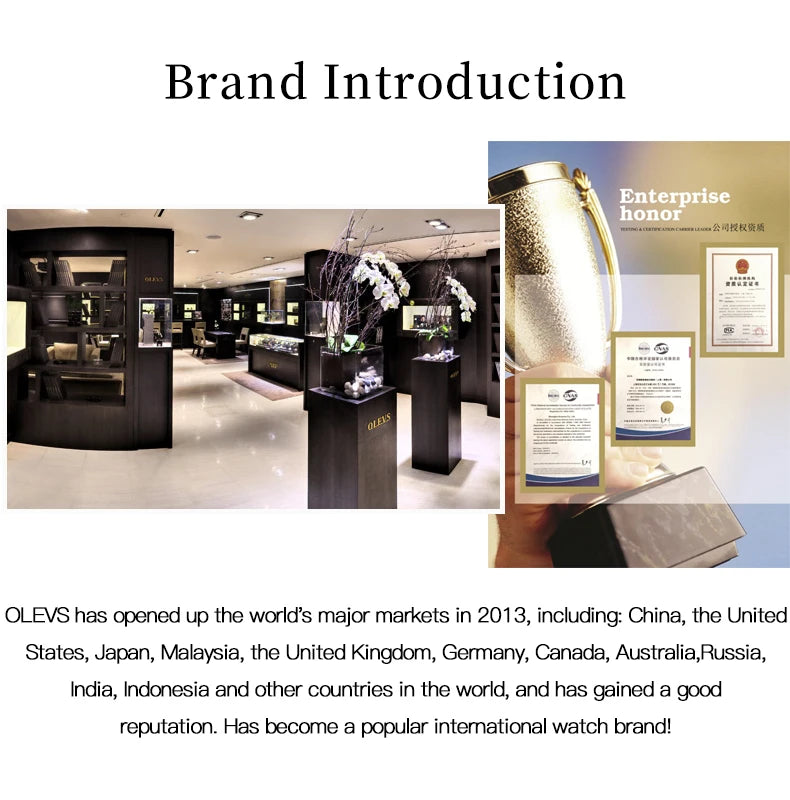 OLEVS Top marque de luxe montre pour femme élégante mode or acier inoxydable montres pour femmes calendrier étanche montre-bracelet à Quartz