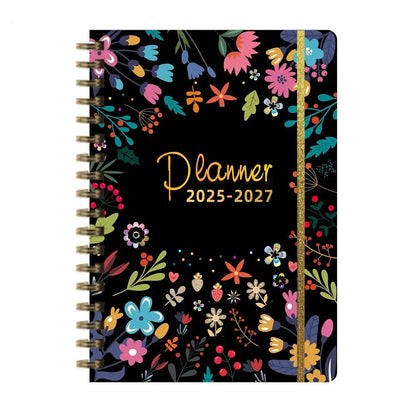 Anglais A5 Agenda livre à faire liste prendre des Notes 2025 calendrier planificateur bloc-Notes 12 mois Agenda hebdomadaire académique 365 jours bloc-Notes