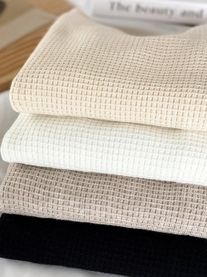 Pull Vintage à Col Roulé pour Femme, Vêtement à Motif Gaufré, Solide, Décontracté, Slim, Automne Hiver