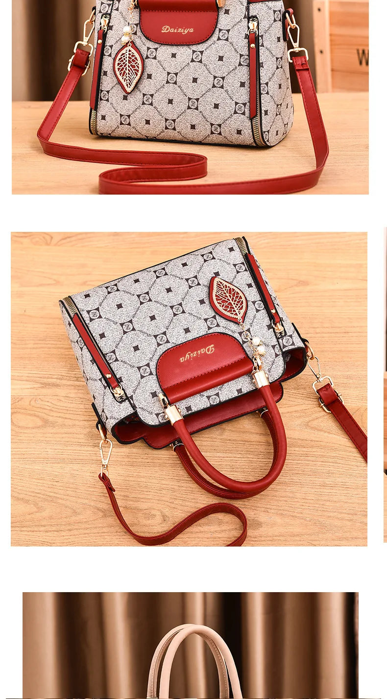 Sac à main à bandoulière alertes onale imprimé pour femme, sac à main à la mode, grande capacité, initié, rétro classique, urbain, nouveau