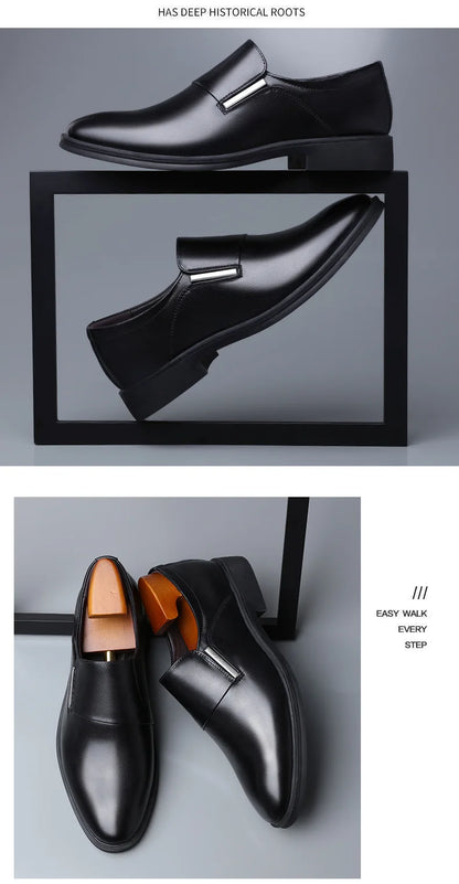 Nouvelle mode robe chaussures pour hommes bout pointu en cuir hommes décontracté formel mocassins affaires mariage Oxfords chaussures Zapatillas De Hombre