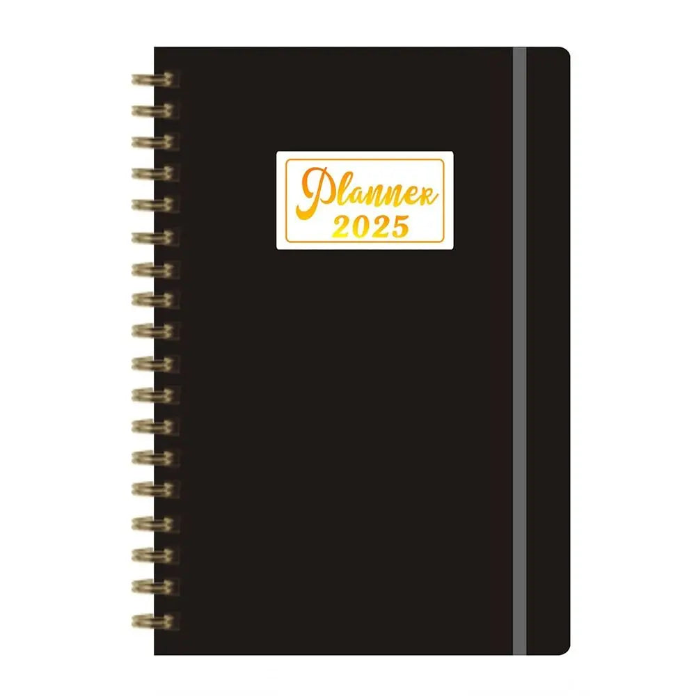 Anglais A5 Agenda livre à faire liste prendre des Notes 2025 calendrier planificateur bloc-Notes 12 mois Agenda hebdomadaire académique 365 jours bloc-Notes