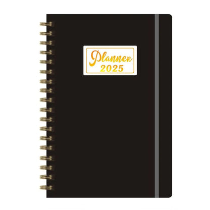 Anglais A5 Agenda livre à faire liste prendre des Notes 2025 calendrier planificateur bloc-Notes 12 mois Agenda hebdomadaire académique 365 jours bloc-Notes