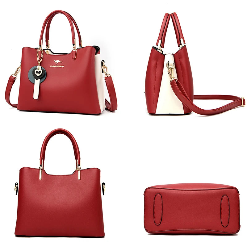 Sacs à bandoulière de marque pour femmes, fourre-tout de grande capacité à 3 couches, sac à main en cuir de bonne qualité de luxe de styliste, nouvelle collection 2024