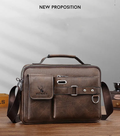 Sac à bandoulière en cuir PU pour hommes, sacs de poitrine imperméables, sacs de voyage, sacoches à la mode, offre spéciale