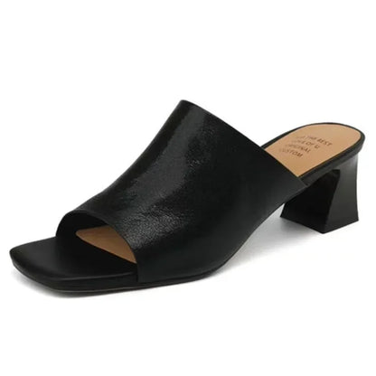 Talons hauts femmes pantoufles robe d'été chaussures de mode élégant gros pompes confortables marche femme sandales 2025 tendance Zapatillas Mujer