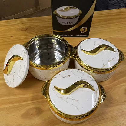 Ensemble de chauffe-plats à isolation thermique, boîte à lunch, événement du Ramadan, mariage, fête de famille, pot chaud, 1.5 L, 2/2 L, 3 pièces
