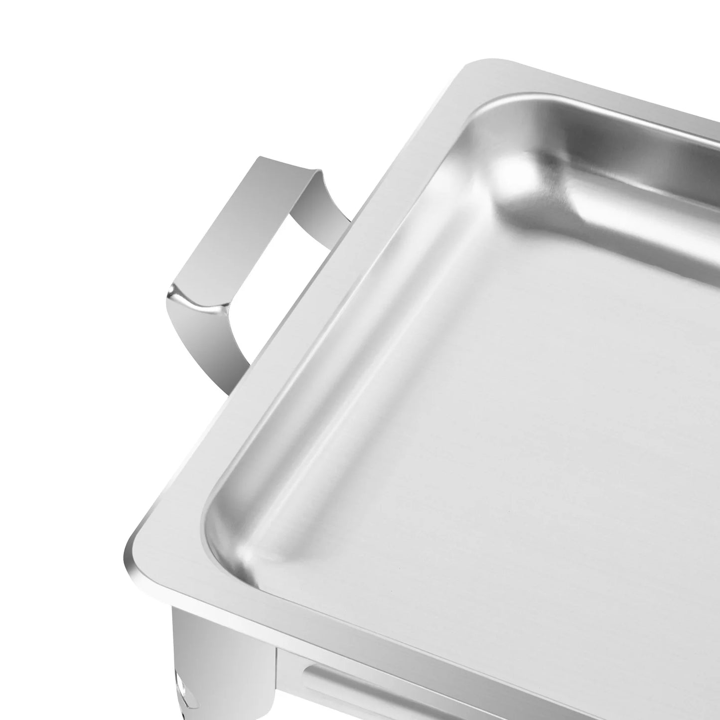 Réchaud/couvercle en acier inoxydable 6L, récipient chauffant pour Catering, Buffet de fête, poêle carré en libre-Service