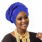Turban Africain à Volants et artificiel astiques pour Femme, Couvre-chef de Mariage, Cravate de Sauna, Équipement de ix, Chapeau, Nigeria