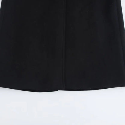 Manteau décoré avec ceinture et col en fausse fourrure pour femme, ample, à la mode, avec tempérament, nouvelle collection automne et hiver