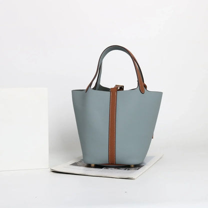 Sac à main en cuir de vache souple, panier de couche de sauna XVI, sac de détermination durable, fabriqué en Chine, nouvelle mode, 2024, E27