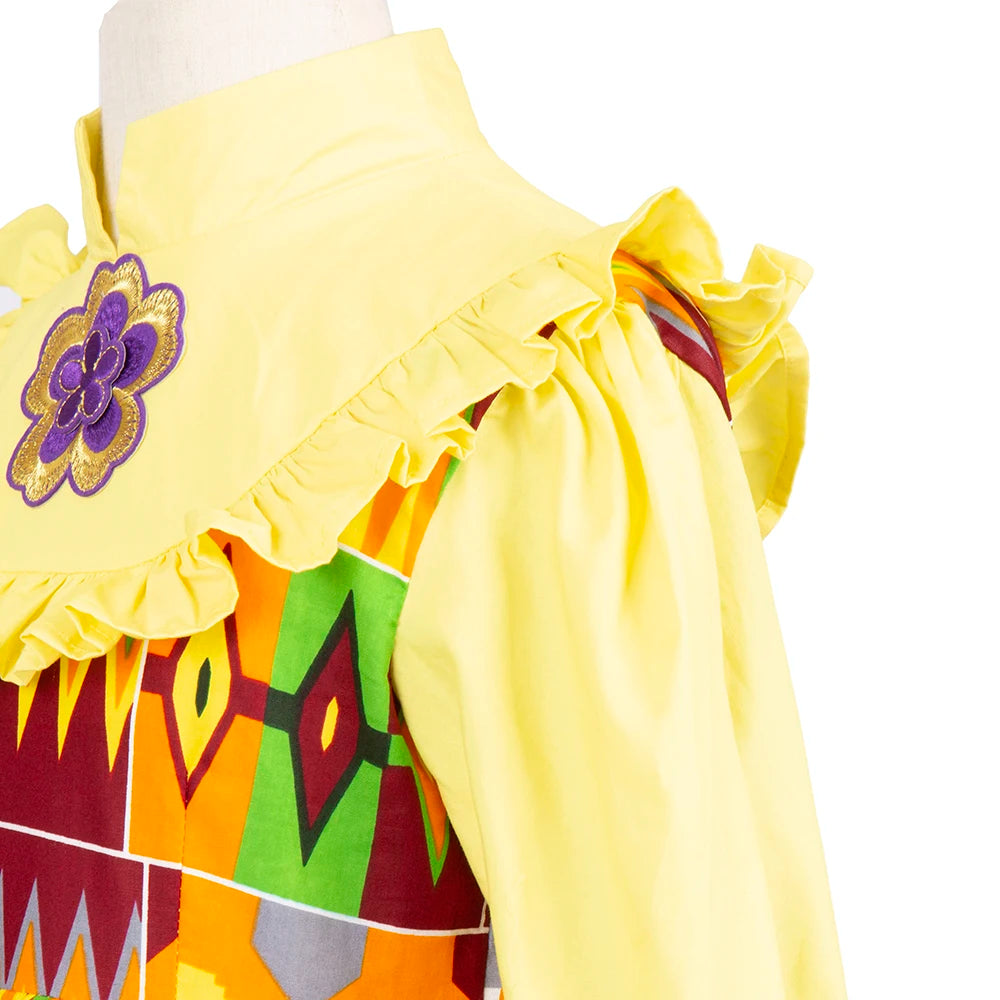 Bintarealwax-Vêtements traditionnels africains pour enfants, robes à volants pour filles, nouvelle mode, Dashiki mignon, WYT575