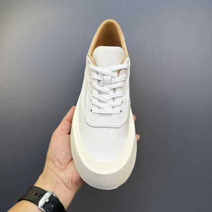 DOYUTIG-Chaussures de planche en cuir véritable pour hommes, baskets à semelle optique coordonnante, chaussures décontractées, rétro vintage, printemps et automne, SGHousex, nouveau