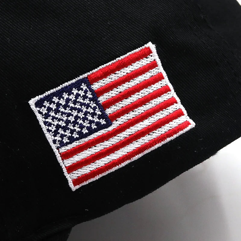 Casquette de Baseball drapeau américain pour hommes et femmes, chapeau à rabat en coton, unisexe, broderie américaine, Hip Hop, Gorras Pet, nouvelle marque