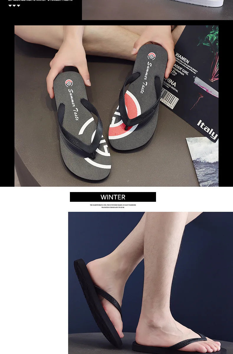 Nouveaux tongs antidérapantes pour hommes, sandales de plage tendance pour couples, motifs uniques, diapositives d'été unisexes durables pour l'extérieur, pour vêtements décontractés