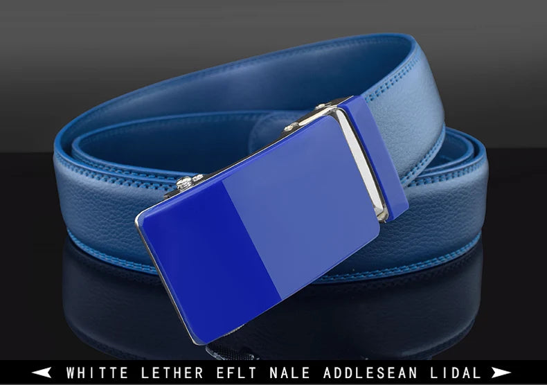 2024 hommes Designer ceintures de haute qualité blanc marque de luxe Ceinture automatique boucle peau de vache décontracté affaires taille sangle Ceinture Homme