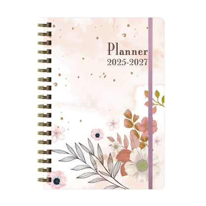 Anglais A5 Agenda livre à faire liste prendre des Notes 2025 calendrier planificateur bloc-Notes 12 mois Agenda hebdomadaire académique 365 jours bloc-Notes