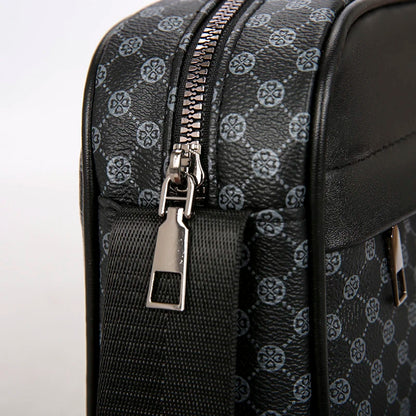 Sacs à bandoulière d'affaires légers et décontractés pour hommes, sacoche en cuir PU, sacs à bandoulière confortables à large sangle de styliste