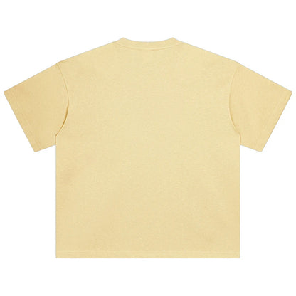 100 T shirt en coton lourd pour hommes et femmes, Tops à manches courtes, Tee shirts solides et surdimensionnés, vêtements de qualité 6.8oz 230gsm