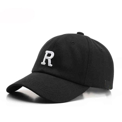 Casquette de baseball en satin brillant avec lettre R pour femmes et filles, chapeaux Snapback, sports de plein air, hip hop, soleil, printemps, été, mode