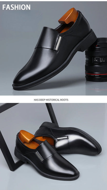 Nouvelle mode robe chaussures pour hommes bout pointu en cuir hommes décontracté formel mocassins affaires mariage Oxfords chaussures Zapatillas De Hombre