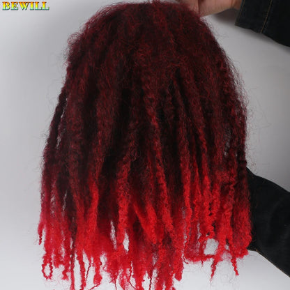 1 - 6 paquets de cheveux en crochet de twists Marley de 18 pouces, de noir et brun à blond, cheveux de tresse ombré Afro Marley synthétique, pour les tresses de mèches fausses