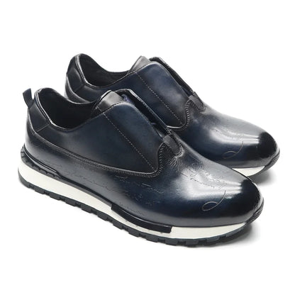 Baskets en cuir véritable naturel pour hommes, chaussures plates à lacets, élégantes, décontractées, qualité supérieure, luxe, mode automne, 03/fête, 2024