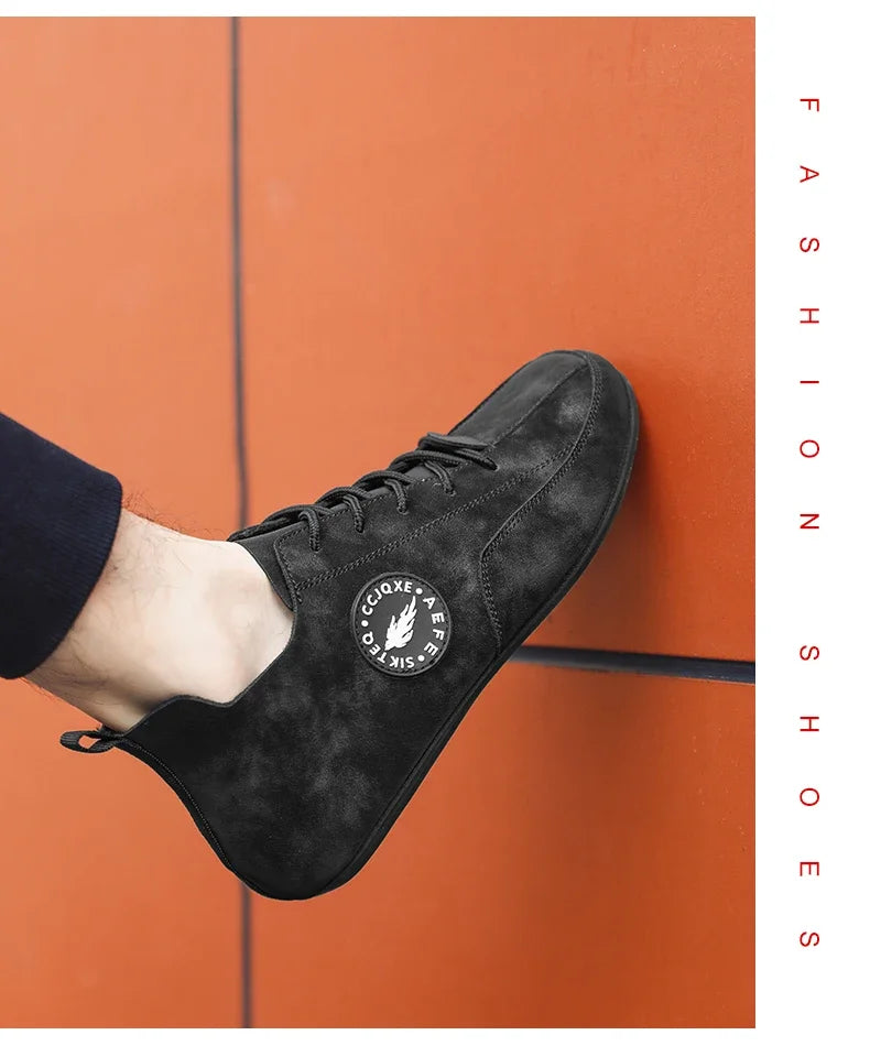 MAEDEF mocassins pour hommes léger conduite décontracté fond mince chaussures plates semelle souple confortable antidérapant à lacets chaussures de marche hommes