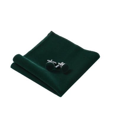 Ricnais velours grand noeud papillon hommes noeuds papillon poche carré boutons de manchette ensemble solide rouge bleu mouchoir cravate pour homme cadeau de mariage