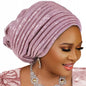 Turban Plissé pour Femme, Cravate de Sauna, ixde Mariage Africain, Nigeria, 2025