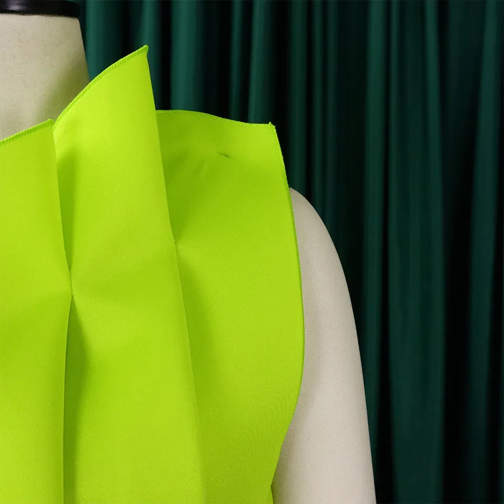 Vêtements africains robes de soirée de mariage africaines pour femmes élégantes 2024 été afrique sans manches Polyester soirée robe mi-longue robes