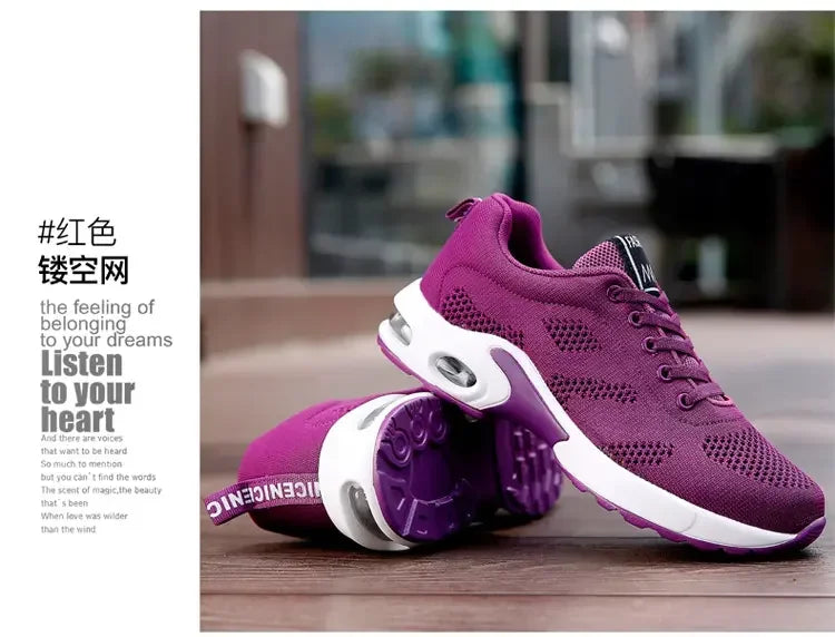 Femmes chaussures de course respirant maille extérieur léger chaussures de sport décontracté marche baskets Tenis Feminino Zapatos Mujer