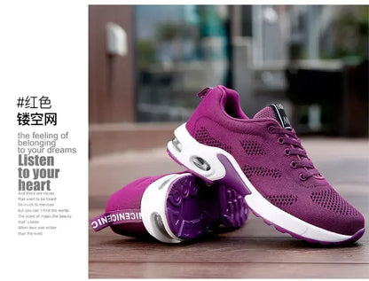 Femmes chaussures de course respirant maille extérieur léger chaussures de sport décontracté marche baskets Tenis Feminino Zapatos Mujer