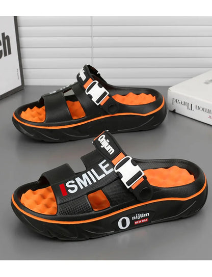 2025 nouveaux pantoufles de Massage pour hommes sandales d'extérieur intérieures plage confortables diapositives souples chaussures décontractées pour hommes femmes pantoufles de maison